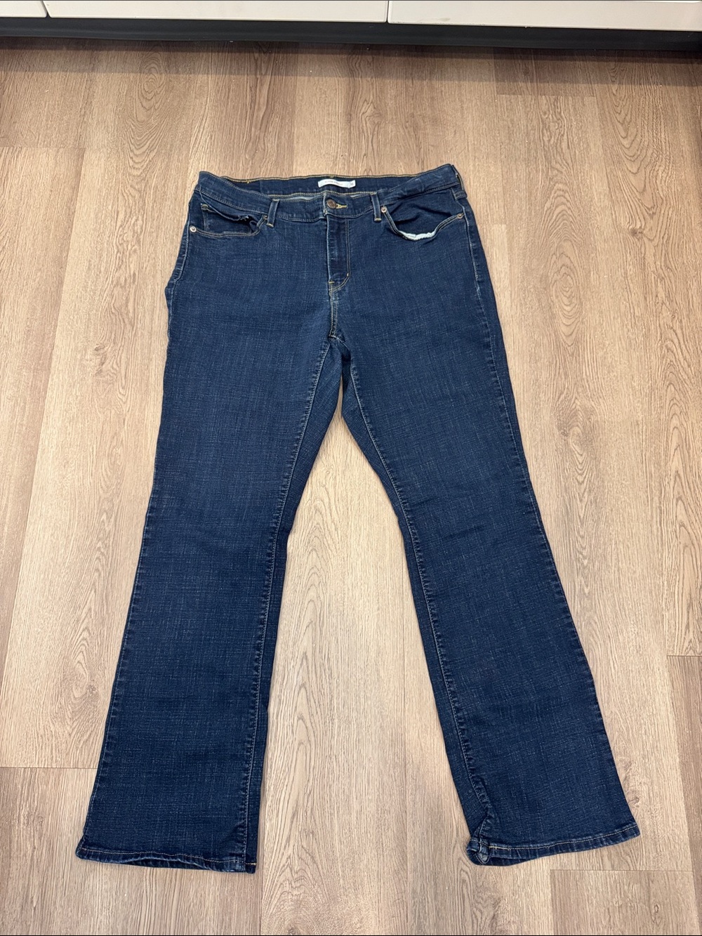 Levi's Dark Blue Flare Jeans - Classic Flared Denim